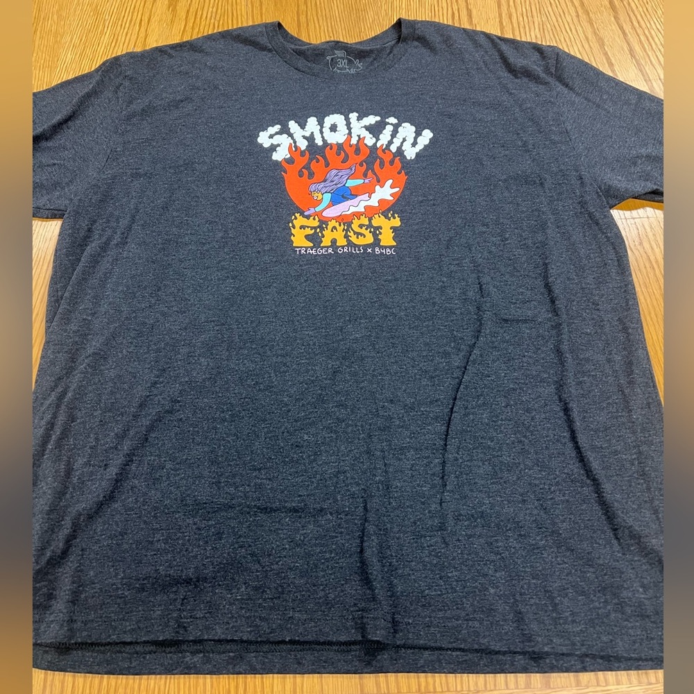 NWOT Traeger T-shirt size 3XL, smokin, fast, Traeger grills, BBQ, grilling